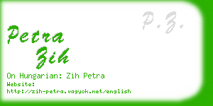 petra zih business card